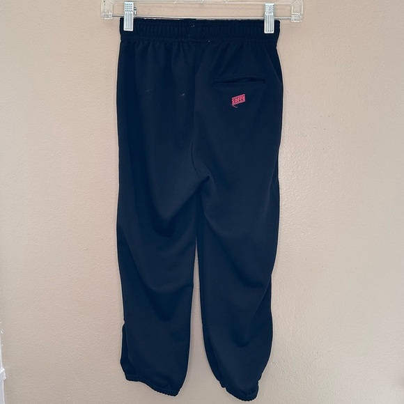 Soffe Girls Black Softball Baseball Little League Pants Size 12/14 - Picture 4 of 7